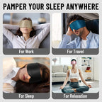 100% Mulberry Silk Sleep Mask, Large Eye Cover - Image 7