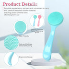 Silicone Manual Facial Cleansing Brush, NADUSEP 2 Pack Skin Friendly Soft - Image 6