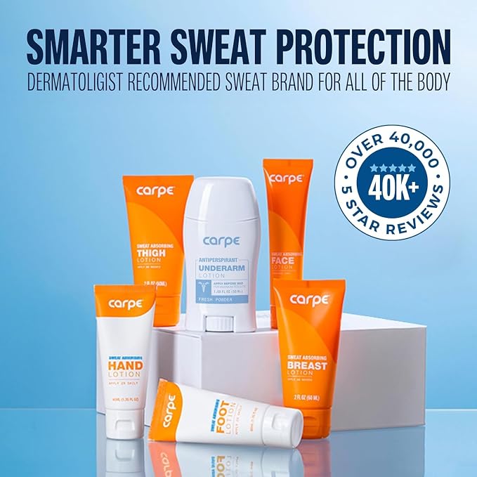 Carpe Sweat Absorbing Hand Lotion A dermatologist-recommended smooth lotion - Image 8