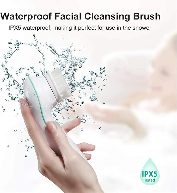 TOUCHBeauty 360° Rotating, 3 in 1 Interchangeable Facial Cleansing Brush Set - Image 6