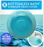 SlipX Solutions Bottomless Bath, Essential Overflow Drain Cover by SlipXSolutions