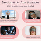 Silk Sleep Eye Mask for Side Sleeper Men Women, Eye Mask Sleeping 100% 22 Momme - Image 6