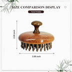 Wooden Scalp Massager for Hair Growth, Bamboo Head Massage Brush to Stimulate - Image 6