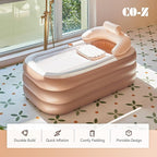 CO-Z Inflatable Bathtub with Electric Air Pump and Bath Pillow Headrest - Image 2