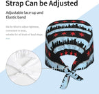 Adult Working Cap Adjustable Cleaning Work Sweatband Scrub Hat Tie Back Hats - Image 4