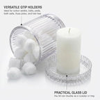 2 Pack Glass Qtip Holder Dispenser - Image 3