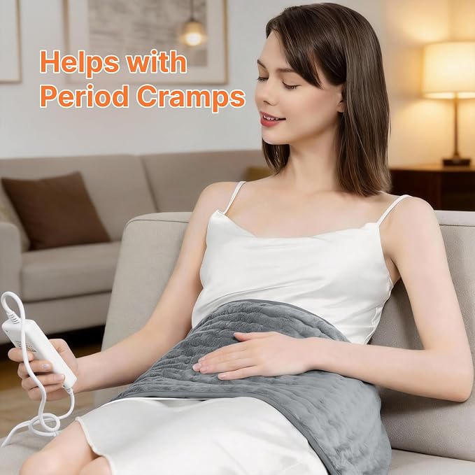 Heating Pad for Back & Period Cramps, Christmas Birthday Gifts for Women - Image 6
