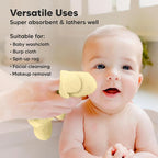 6-Pack Baby Washcloths – Soft Absorbent Viscose from Bamboo Washcloths - Image 6