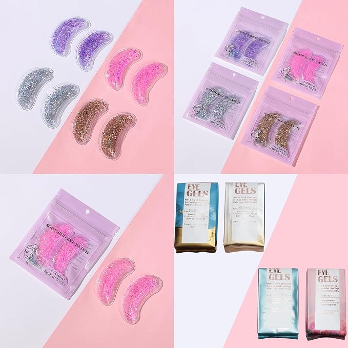 Under Eye Patches for Puffy Eyes, Reusable Ice Gel Eye Pad Cooling Eye Patch - Image 6