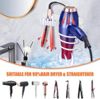 YUET Hair Dryer Holder Hairdryer Station Wall Mounted Shelf Bracket - Image 3