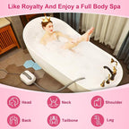 Flgocexs Bubble Bath Mat, Full Body Waterproof Spa Mat - Image 2