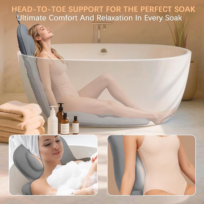 Ergonomic Full Body Bath Pillow - Image 4