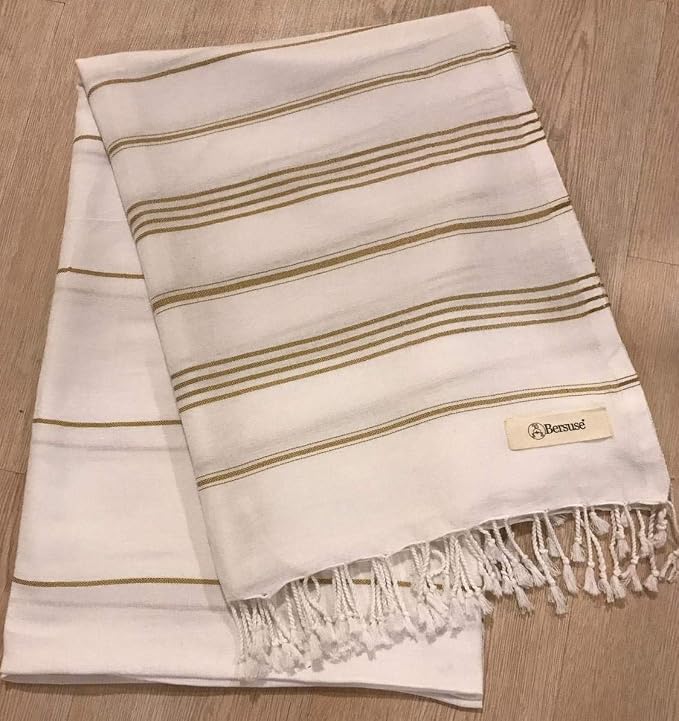 Bersuse Towels Anatolia XL Beach Blanket Throw Blanket Turkish Towel 100% - Image 2