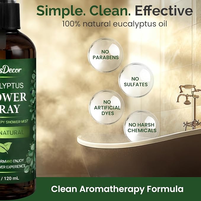 Eucalyptus Shower Spray 4oz – Aromatherapy Shower Mist, Spa and Sauna Inspired - Image 7