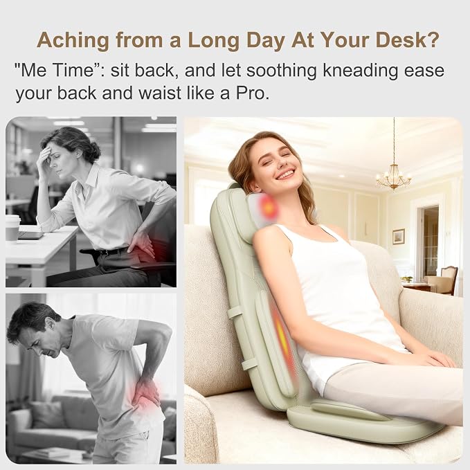 Rainwolf Shiatsu Neck and Back Massage Cushion - Image 4