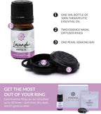 Essence Wearable Aromatherapy Nasal Diffuser – Lavender Essential Oil Nose Ring - Image 4