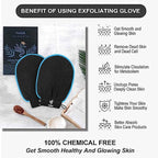 Exfoliating Gloves 2 Pcs, Exfoliating Body Scrubber - Image 2