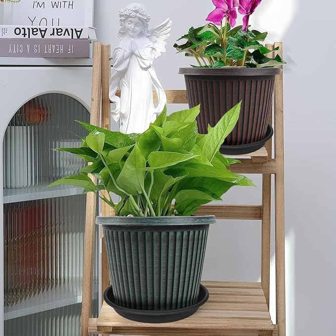 6 Pack Plant Saucers for Indoors, 4 5 6 7 8 9 10 11 12 13 15 17 19 inch Plant - Image 3