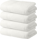 Avalon Towels White Bath Towels Set of 4 pcs, 100% Cotton Towel Absorbent and by AvalonTowels