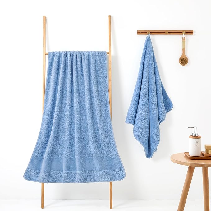REDKISS Towels 2 Pack Luxury Extra Large Bath Towels Set 30 x 58 Inches – 100% - Image 3