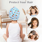 Microfiber Hair Towel Wrap for Kids 2 Pack Quick Drying Hair Towels - Image 5
