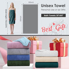 JML Microfier Bath Towels Set of 2, Large Microfier Body Towel - Image 2