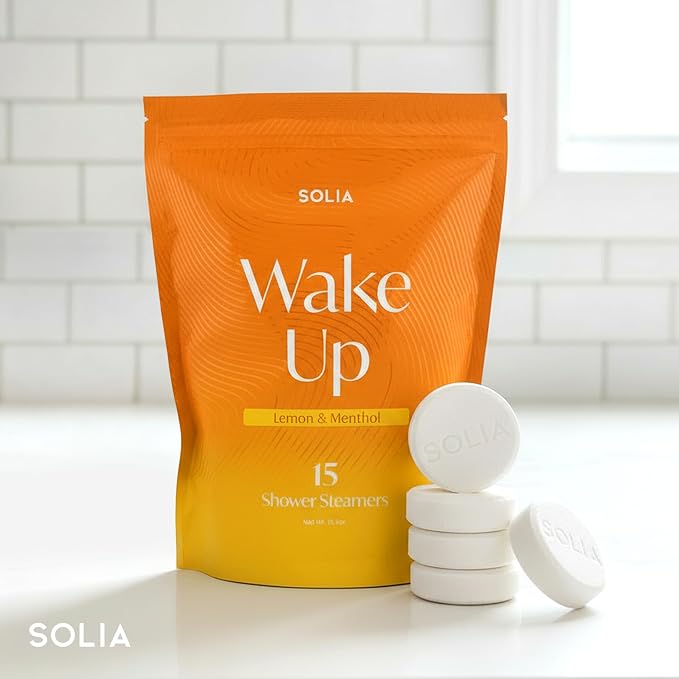 Solia Energizing Citrus Menthol Shower Steamers 15-Pack - Image 8
