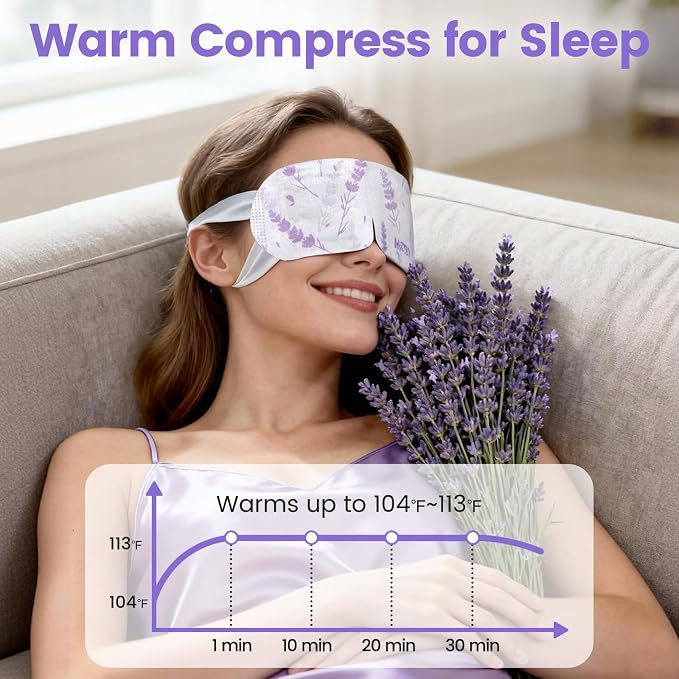 Aroma Season Steam Eye Mask, 5 Packs Unscented Self Heating Heated Eye Mask - Image 4
