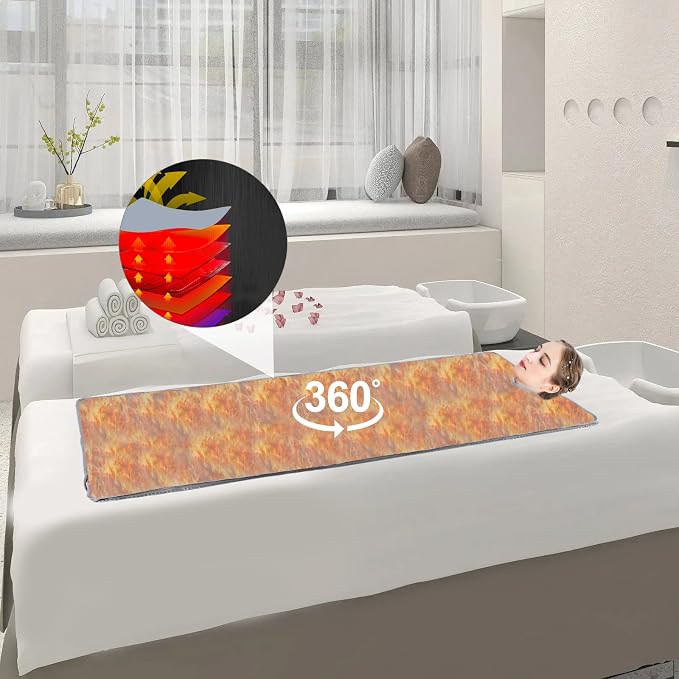 Sauna Blanket, 110V 650W Far Infrared Sauna Blanket Sauna Bag Body Shaper - Image 3