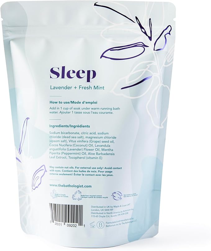 The Bathologist Sleep Fizzy, Lavender & Fresh Mint Bath Soak, Made - Image 2