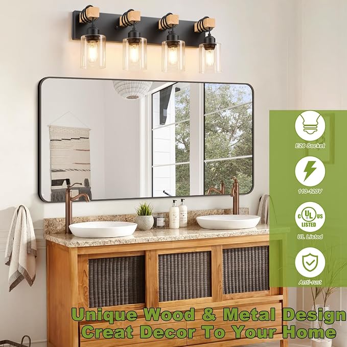 Licperron 4-Lights Farmhouse Vanity Lights - Image 6