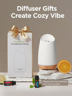 InnoGear 150ml Ceramic Oil Diffuser, Handcrafted Stone Essential Oil Diffuser - Image 5