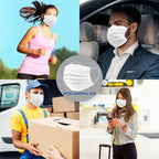 100Pcs White Disposable Face Mask, 3 Ply Masks - Image 5