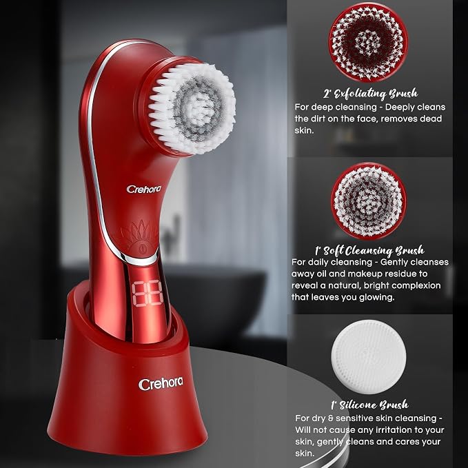 Facial Cleansing Brush, Electric Face Scrubber, Facial Cleansing Brush - Image 4