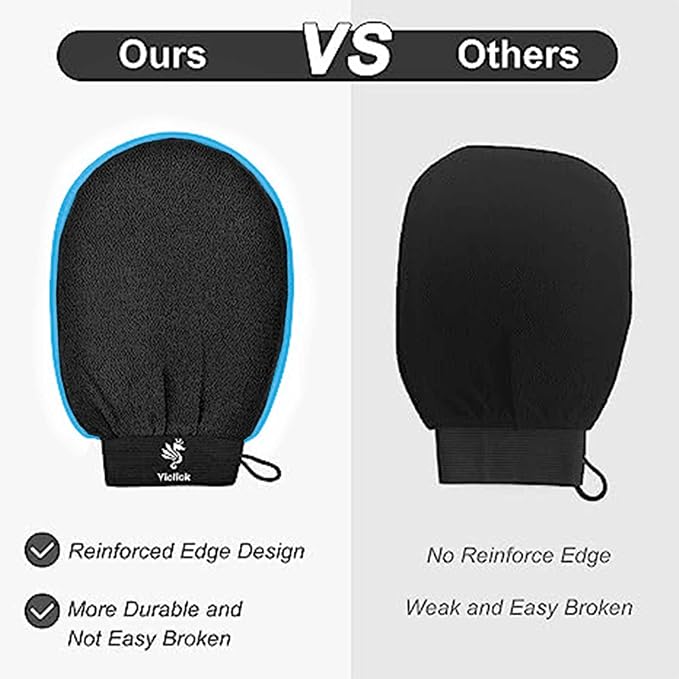 Exfoliating Gloves 2 Pcs, Exfoliating Body Scrubber - Image 5