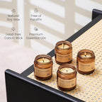 M&SENSE 4 Pack Fall Christmas Candle Gift Set, Aromatherapy Candle Gift - Image 3