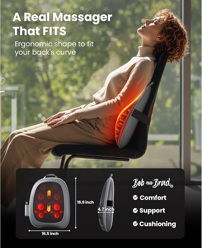 BOB AND BRAD Back Massager for Pain Relief Deep Tissue, FSA EZBack Pro Corded - Image 4