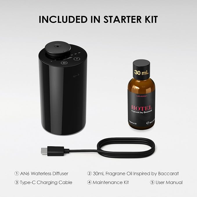 Airversa Waterless Essential Oil Diffuser Starter Kit - Image 6