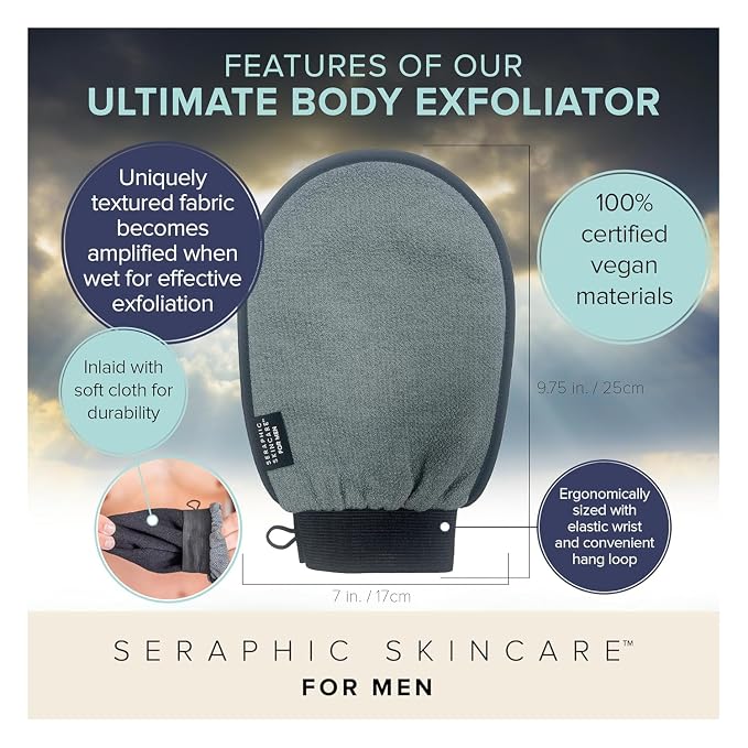 Seraphic Skincare Ultimate Body Exfoliating Mitt - Image 3