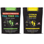 DAILY REMEDY EXTRA STRENGTH Tea Tree Oil & Citrus Detox Foot Soak Set by DAILYREMEDY