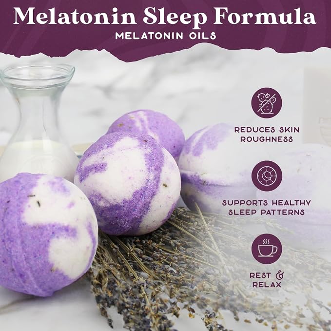Purple Canyon Bath to Bed Natural Bath Bombs | Calming and Relaxing Sleep - Image 3
