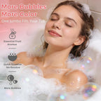 Bath Bombs for Women – Jumbo 7oz Bathbomb Set, 6 Extra Large Fizzies, Colorful - Image 4