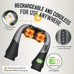 Cordless Shiatsu Neck and Shoulder Massager, Back Massager - Image 2