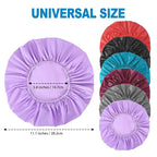 6 PCS Shower Caps for Women, Double Side Waterproof Shower Cap, Reusable - Image 3