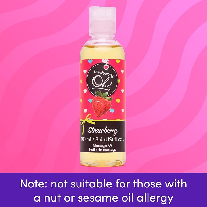 Lovehoney Strawberry Massage Oil - Image 6