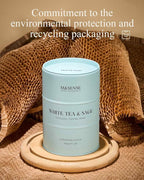 M&SENSE White Tea Sage Scented Candles Large, Natural Soy Candles 21.2oz 120 - Image 6
