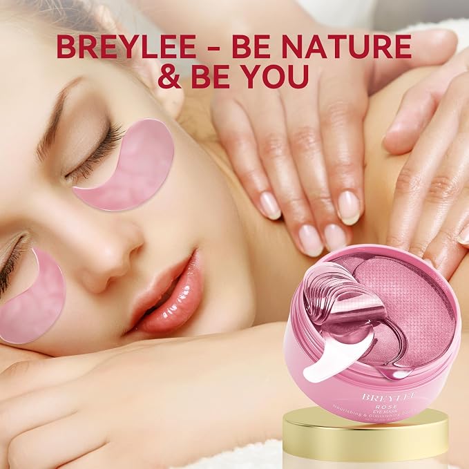 BREYLEE Rose Eye Mask– 60 Pcs, Under Eye Patches, Patches - Image 9