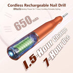 TUOBEO Cordless Nail Drill Electric Rechargeable File Kit, Professional Efile - Image 2
