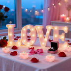 Valentine's Gift 50 PCS Heart Shaped Tea Light Candles, Rose Scented 4-Hour - Image 6