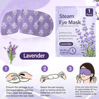 100 Pcs Steam Eye Masks for Dry Eyes Lavender Self Heated Steam Warm Eye Mask - Image 7